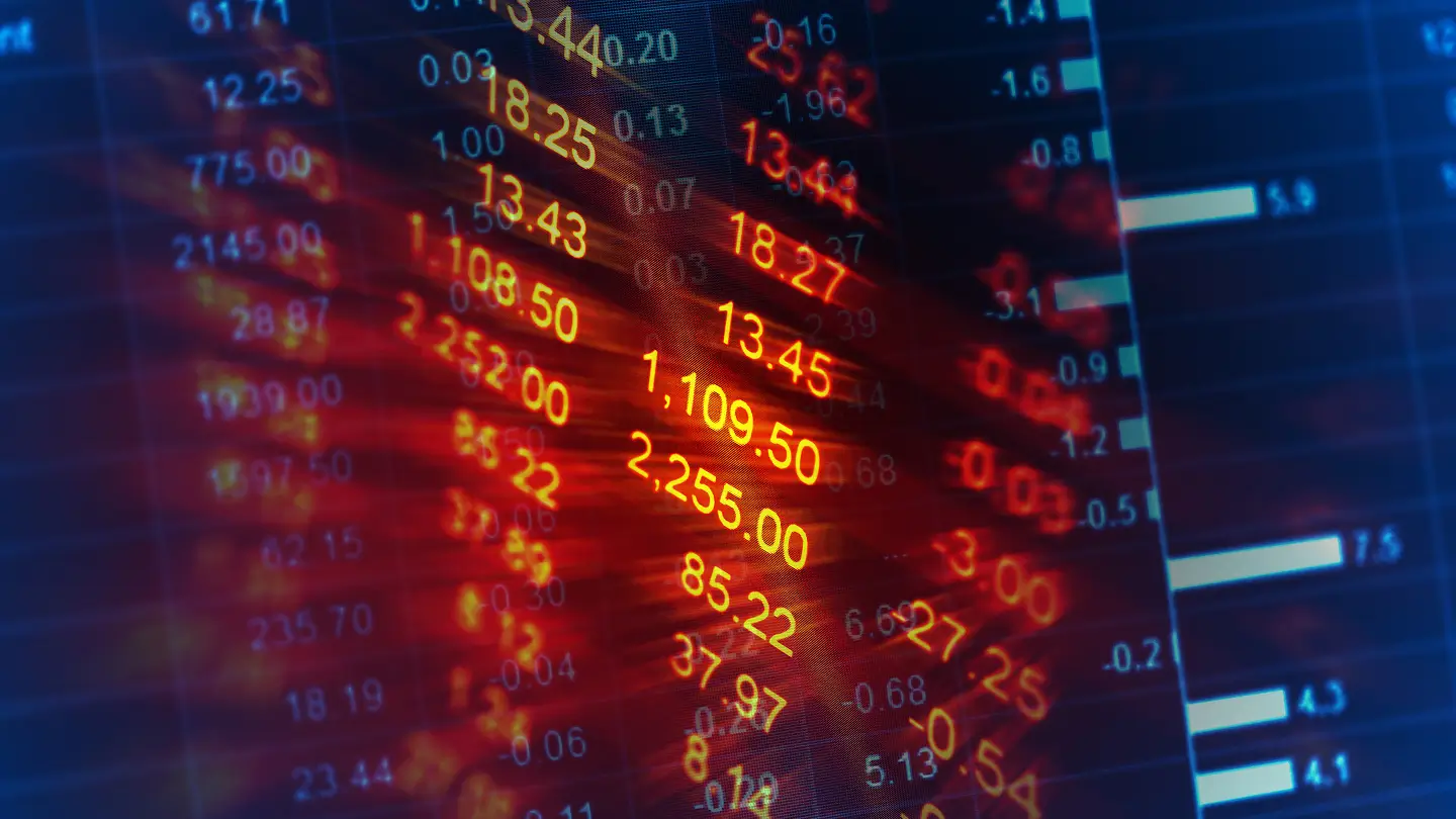 Panel digital con gráficos y diagramas circulares azules que muestran análisis de datos y métricas financieras sobre un fondo